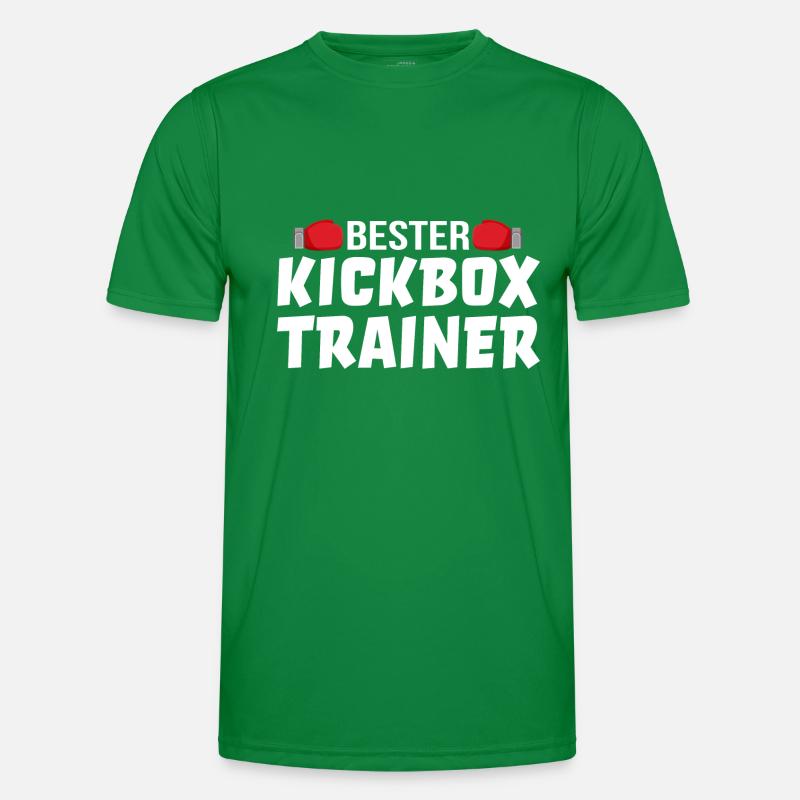 Bester Kickbox Trainer Kickboxen Training Geschenk Männer Funktions-T-Shirt