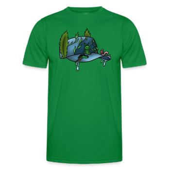Die Druckkappe! Von Pousse2Bamboo ! - Männer Funktions-T-Shirt - Kelly Green - Vorne - AI Model Male 178 dark (178cm)