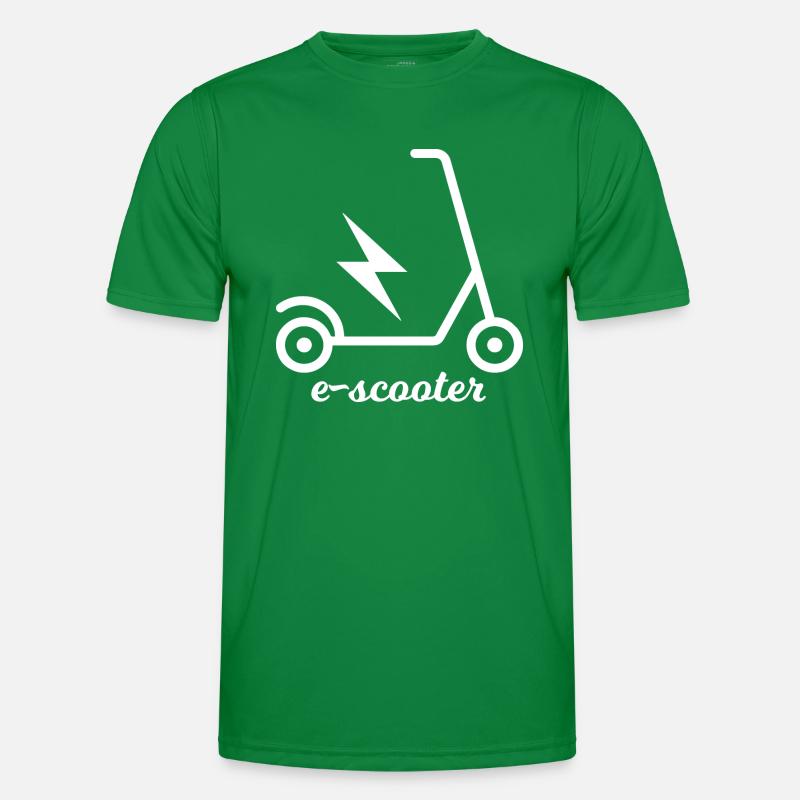 E-Scooter E-Roller Scooter - Männer Funktions-T-Shirt - Kelly Green