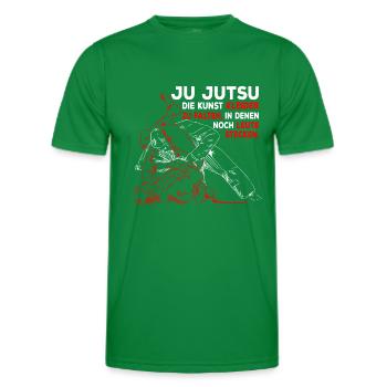 Ju Jutsu Spruch Jiu-Jitsu Kampfsport Kampfkunst - Männer Funktions-T-Shirt - Kelly Green - Vorne - AI Model Male 178 dark (178cm)