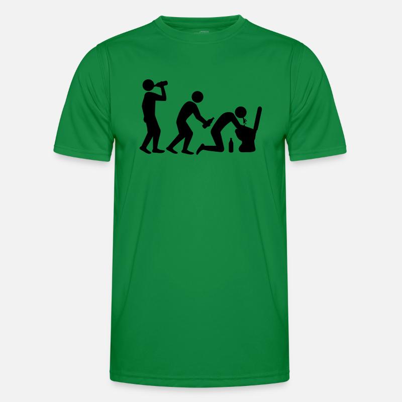 Drunken Evolution Männer Funktions-T-Shirt