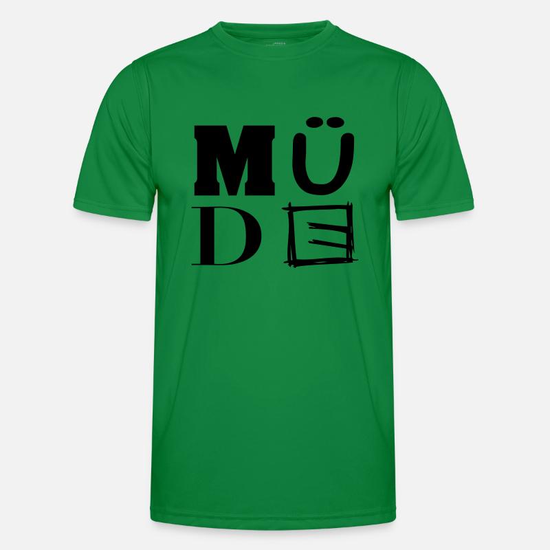 müde Männer Funktions-T-Shirt