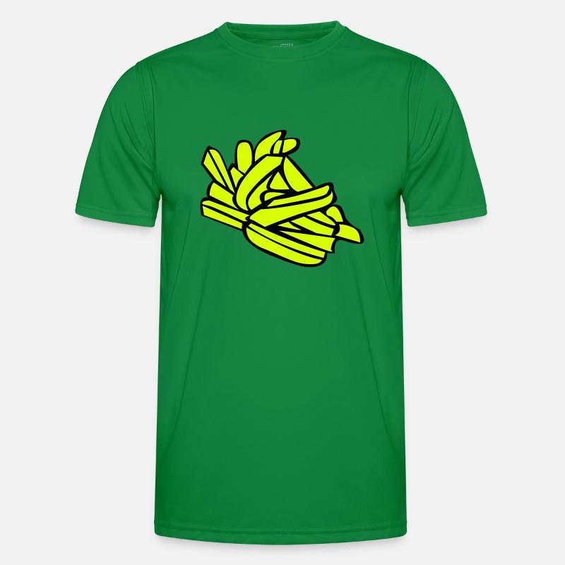 Pommes frites oder Chips - Männer Funktions-T-Shirt - Kelly Green