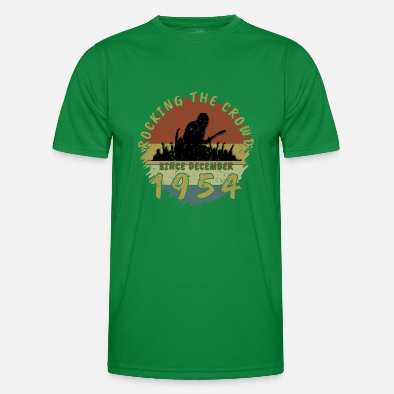 70th Birthday Rocking this planet GIT 12/1954 Men's Functional T-Shirt