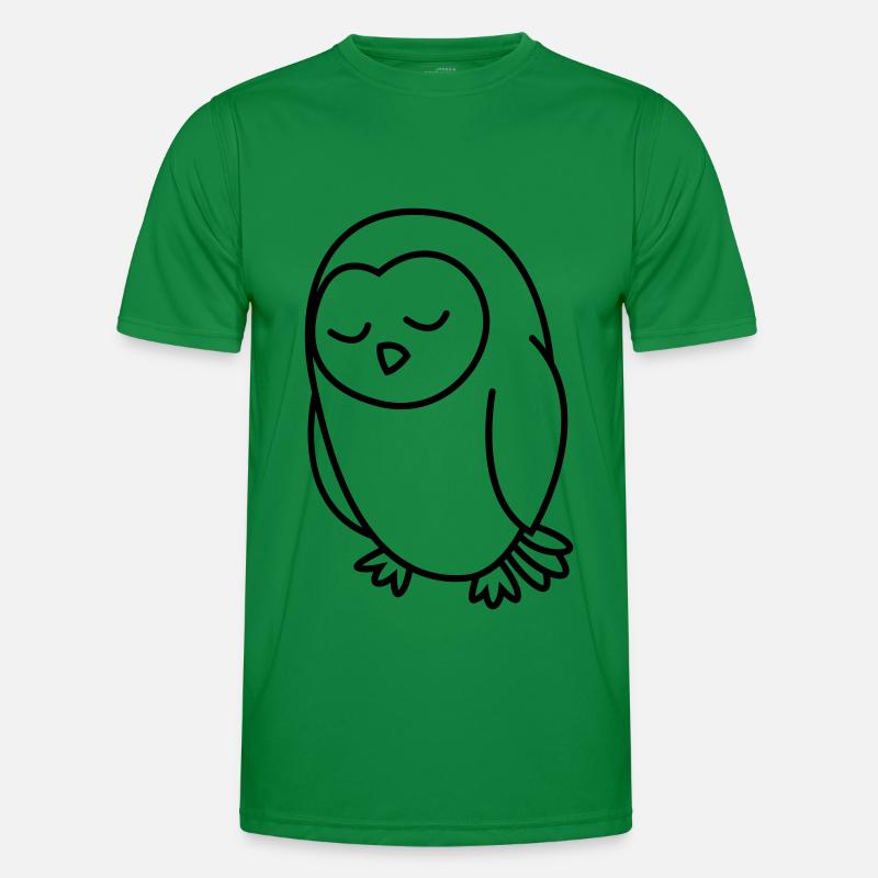 Eule Comic Tier - Männer Funktions-T-Shirt - Kelly Green
