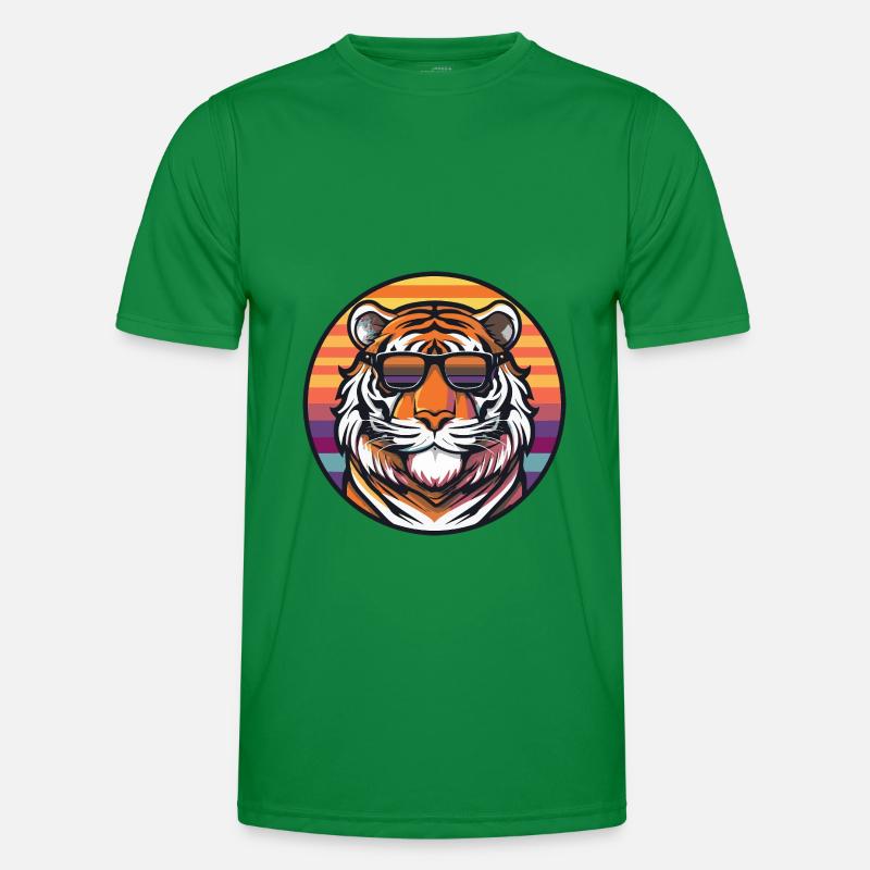 Tiger Comic Cool Summer - Men's Functional T-Shirt - kelly green