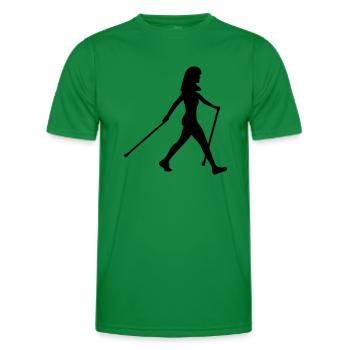 Nordic Walking - Maglietta sportiva per uomo - verde kelly - Fronte - AI Model Male 178 dark (178cm)