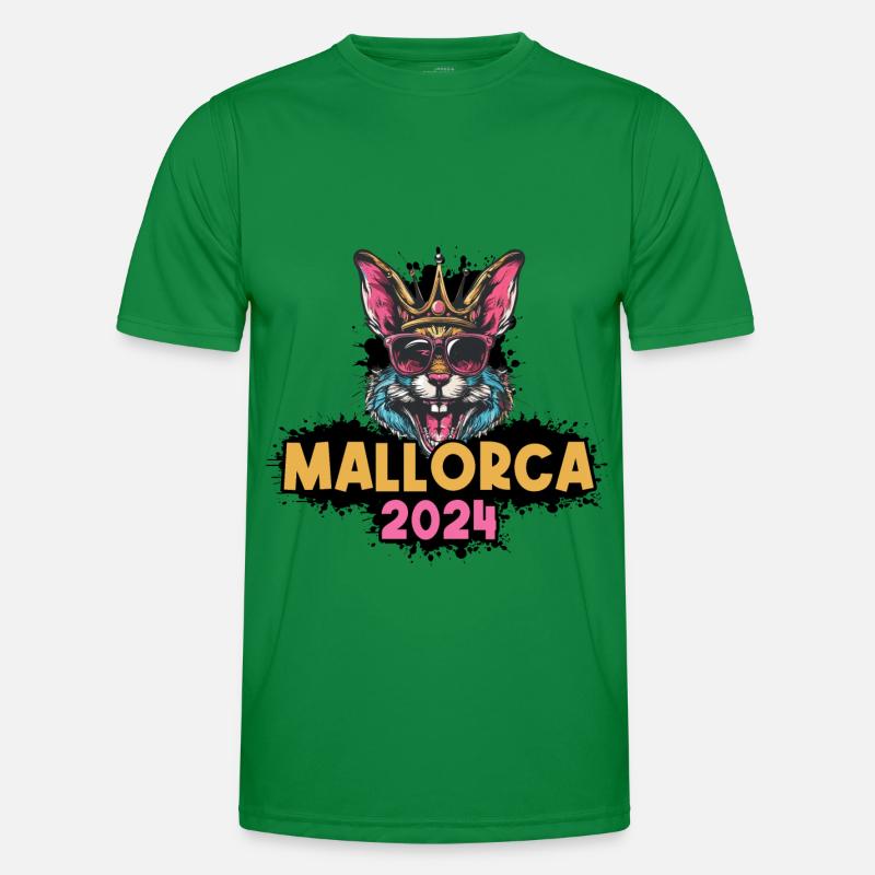 Mallorca 2024 Rabbit - Men's Functional T-Shirt - kelly green