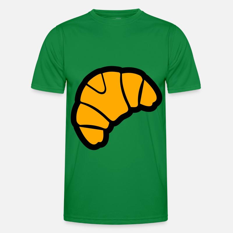 Croissant Bäcker Männer Funktions-T-Shirt