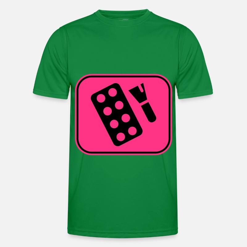 Make Up Kosmetik Icon Männer Funktions-T-Shirt