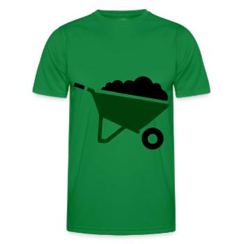 Symbole de la brouette - T-shirt sport Homme - vert - Devant - AI Model Male 178 dark (178cm)