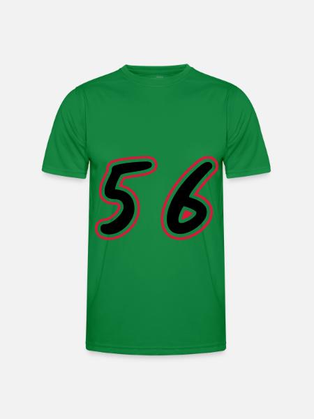 56 siffra symbol - Funktions-T-shirt herr - kellygrön