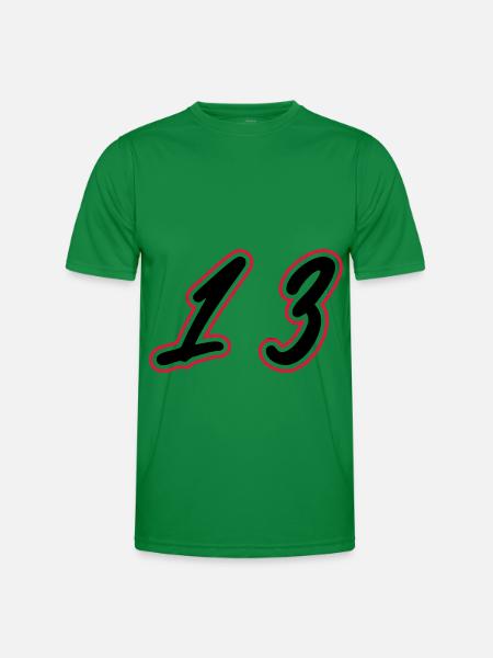 13 Symbole numérique - T-shirt sport Homme - vert