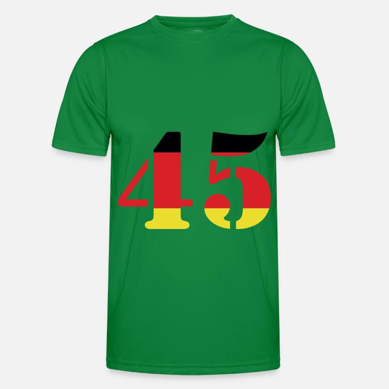 45 Number Jersey Germany - Men's Functional T-Shirt - kelly green