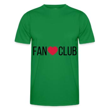 Fan Club Heart - Men's Functional T-Shirt - kelly green - Front - AI Model Male 178 dark (178cm)