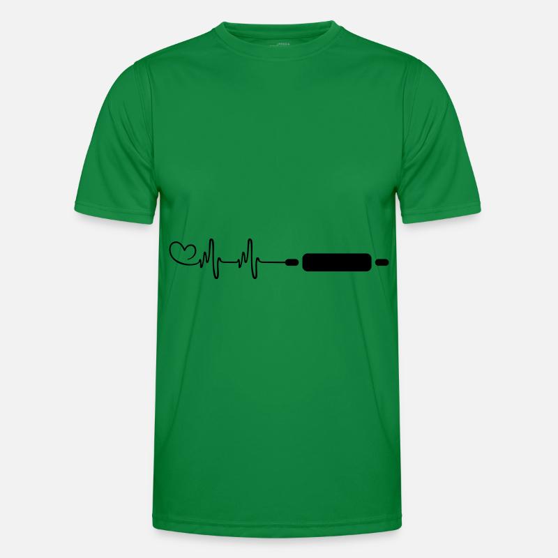 Kitchen roll rolling pin - Men's Functional T-Shirt - kelly green