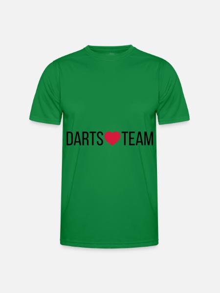 Darts Team Heart - Men's Functional T-Shirt - kelly green