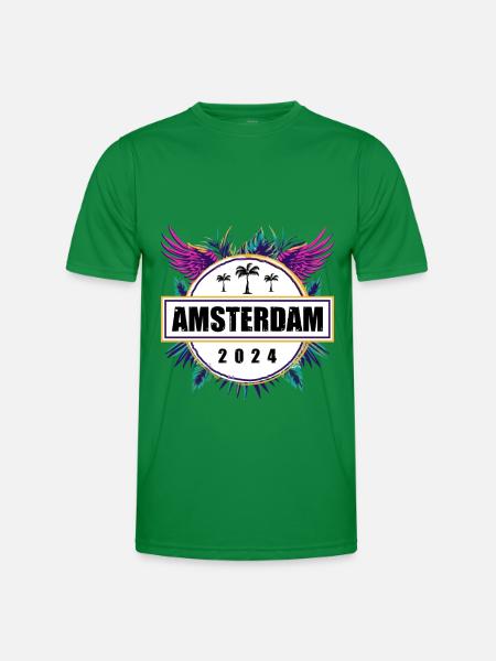 Amsterdam 2024 Team - Männer Funktions-T-Shirt - Kelly Green