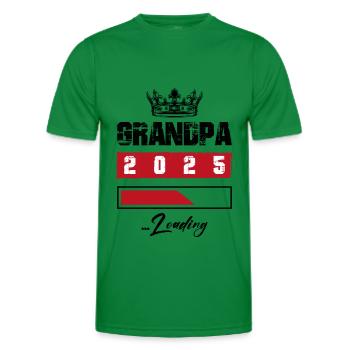 Opa 2025 Chargement Papy - T-shirt sport Homme - vert - Devant - AI Model Male 178 dark (178cm)