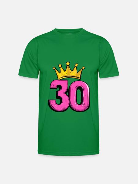 30 Number Crown - Men's Functional T-Shirt - kelly green