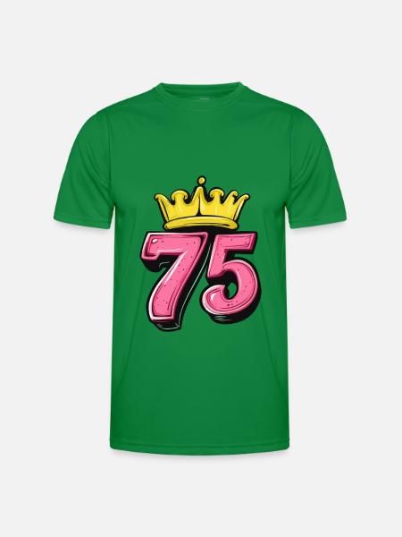 75 Number Krone - Men's Functional T-Shirt - kelly green