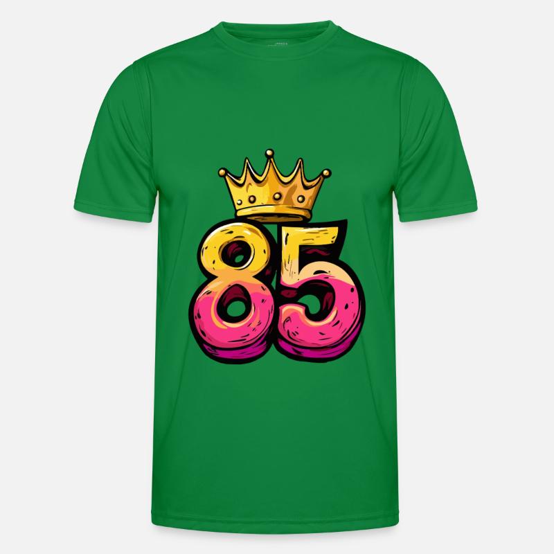 85 Number Crown - Men's Functional T-Shirt - kelly green