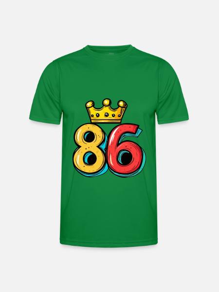 86 Number Krone - Men's Functional T-Shirt - kelly green