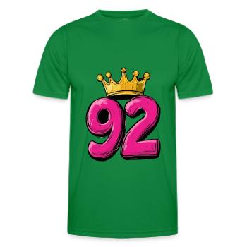 92 Number Krone - Men's Functional T-Shirt - kelly green - Front - AI Model Male 178 dark (178cm)