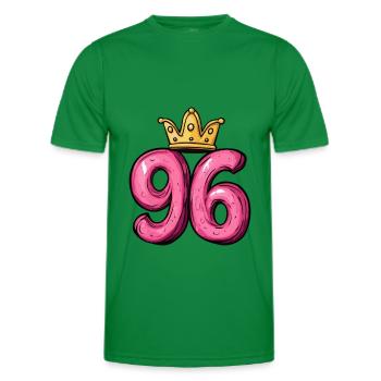 96 Nombre Couronne - T-shirt sport Homme - vert - Devant - AI Model Male 178 dark (178cm)