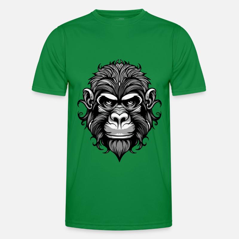 Monkey Head - Men's Functional T-Shirt - kelly green