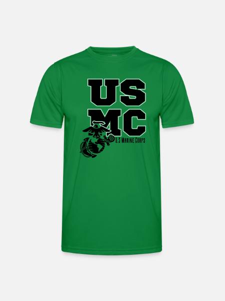 USMC - Männer Funktions-T-Shirt - Kelly Green