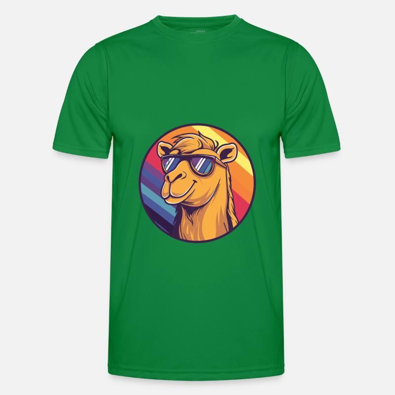 Camel Comic Cool Summer - Men's Functional T-Shirt - kelly green