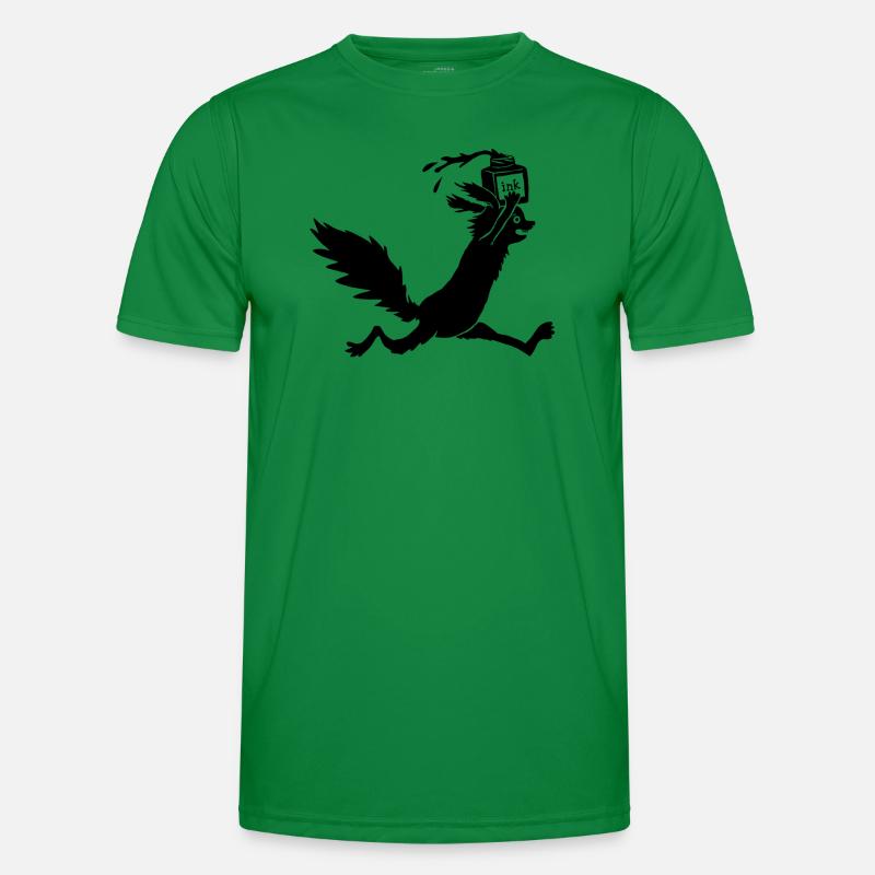 Eichhörnchen Tusche Männer Funktions-T-Shirt