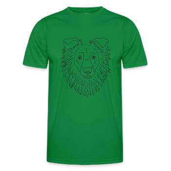 Collie - Männer Funktions-T-Shirt - Kelly Green - Vorne - AI Model Male 178 dark (178cm)