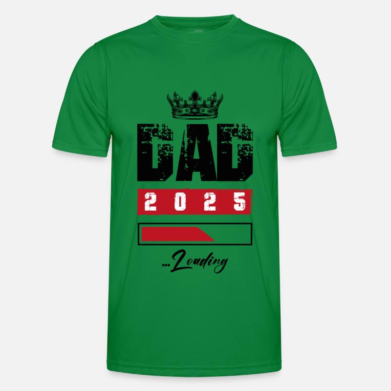 Dad 2025 Loading Papa - Men's Functional T-Shirt - kelly green