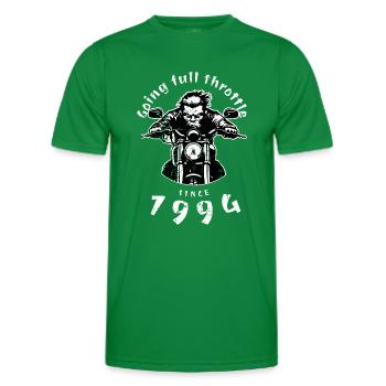 30th Birthday Going full throttle since 1994 - Men's Functional T-Shirt - kelly green - Front - AI Model Male 178 dark (178cm)