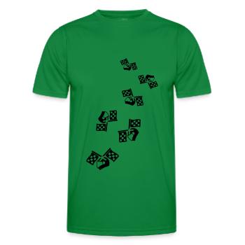 Racer helmet - Men's Functional T-Shirt - kelly green - Front - AI Model Male 178 dark (178cm)