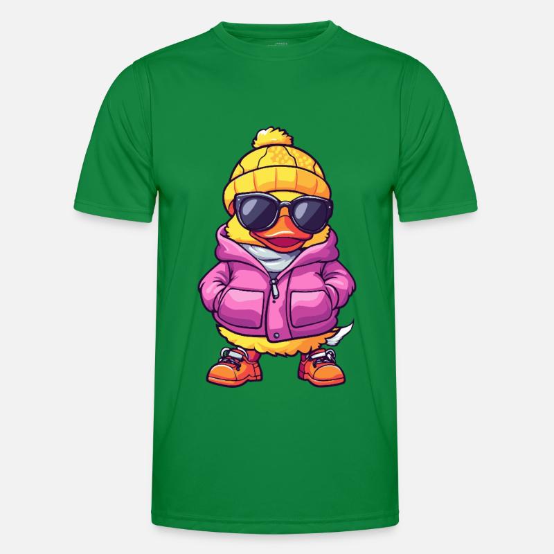 Duck Cool Comic - Men's Functional T-Shirt - kelly green