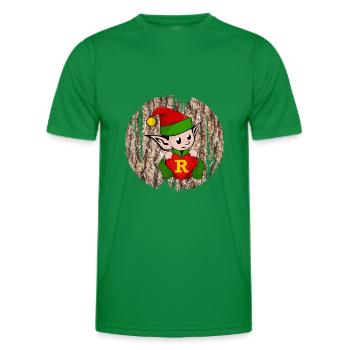 onze r - T-shirt sport Homme - vert - Devant - AI Model Male 178 dark (178cm)