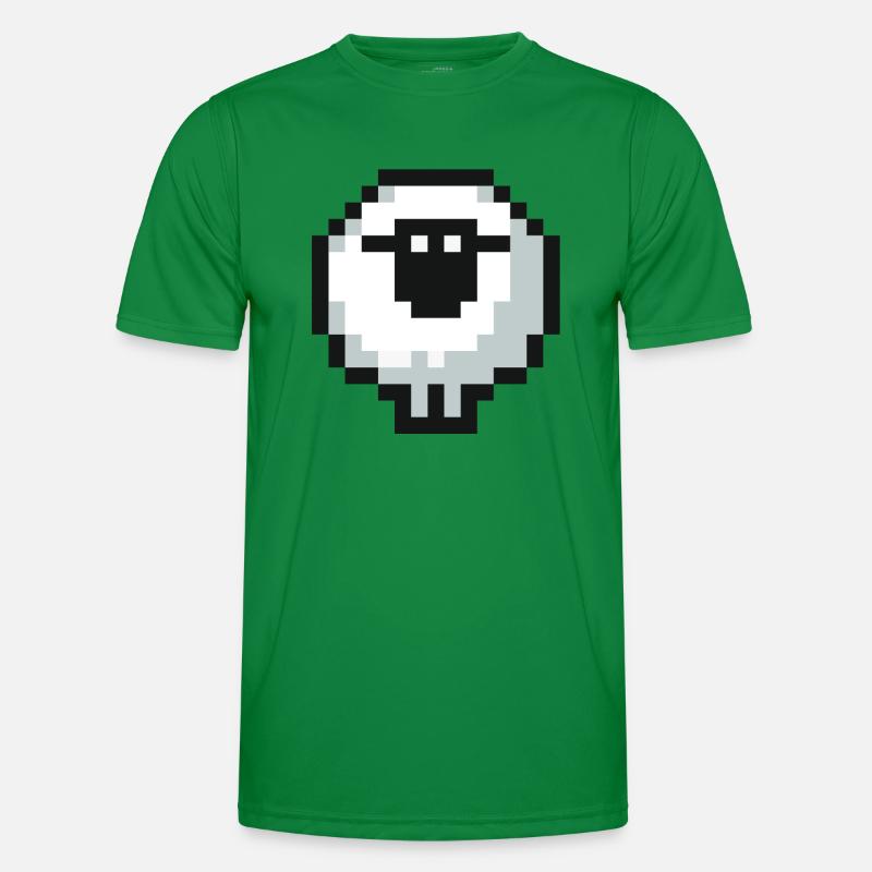 Pixel Sheep Männer Funktions-T-Shirt