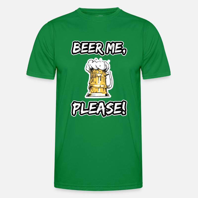 Beer Shirt - Men's Functional T-Shirt - kelly green