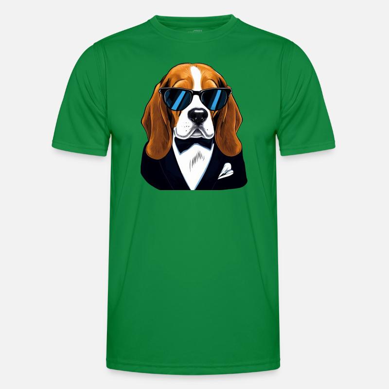Beagle The Security Guard Men's Functional T-Shirt