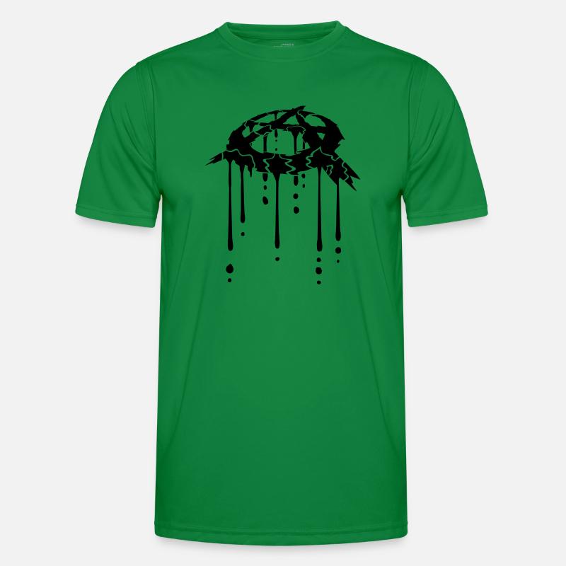 Anarchy blood drop icon Men's Functional T-Shirt
