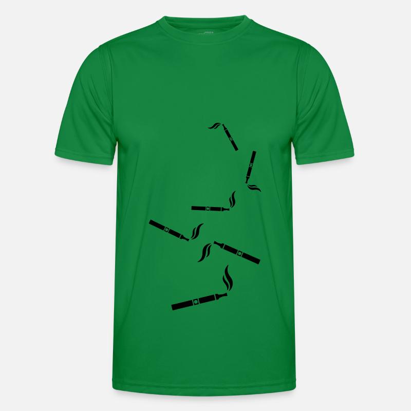 E-Zigarette Silhouette Männer Funktions-T-Shirt