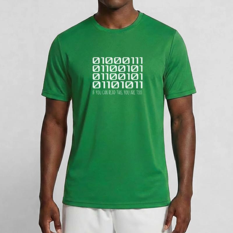 Cool Computer Binary Code Programmeur Développeur T-shirt sport Homme