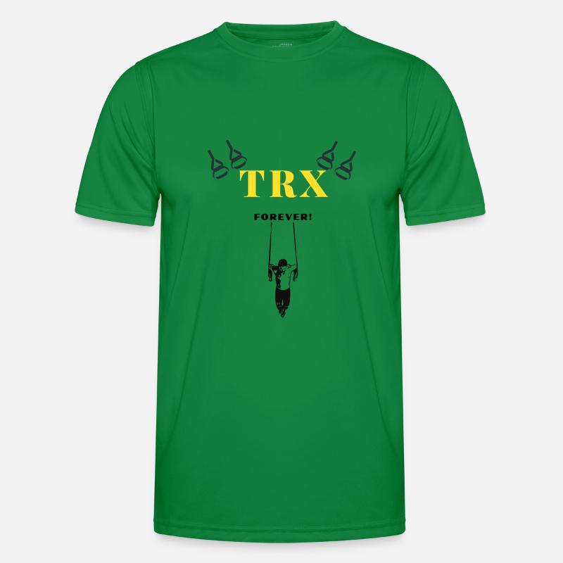 TRX forever Training Geschenkidee Training - Männer Funktions-T-Shirt - Kelly Green
