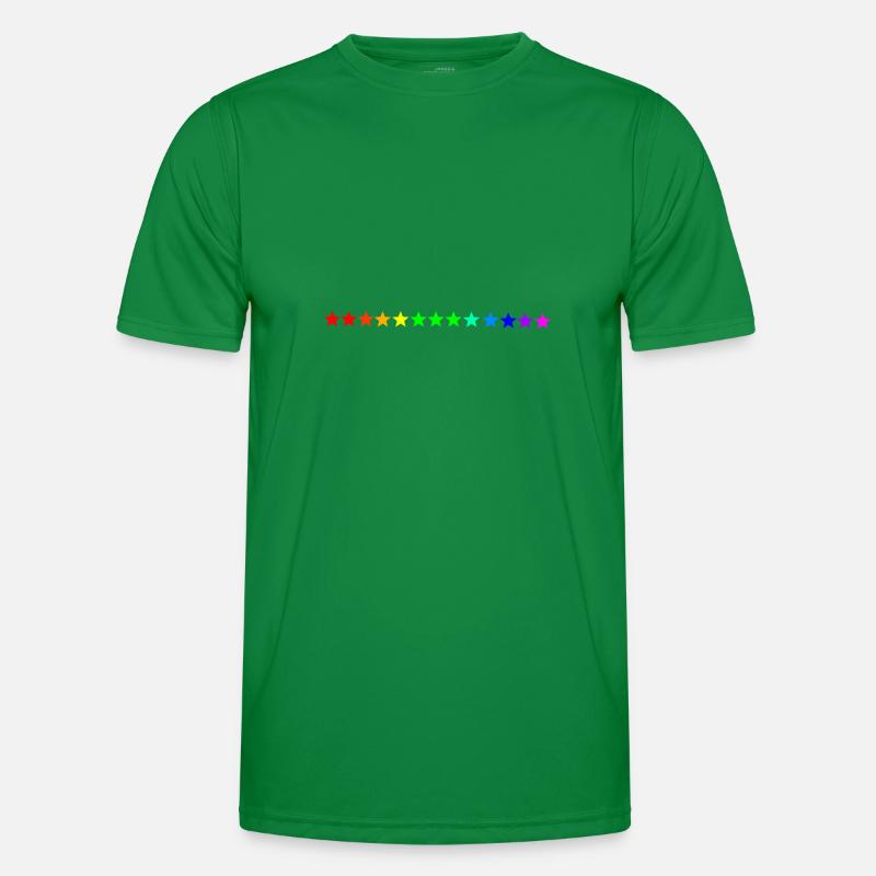 Sterne Regenbogen bunt Geschenkidee Männer Funktions-T-Shirt