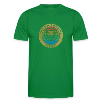 Sauvage, libre et indompté depuis 08/1969 - T-shirt sport Homme - vert - Devant - AI Model Male 178 dark (178cm)