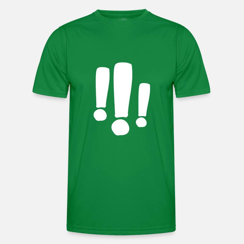 Exclamation mark - punctuation mark - Men's Functional T-Shirt - kelly green