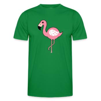 Flamingo gift idea pink pink pink - Men's Functional T-Shirt - kelly green - Front - AI Model Male 178 dark (178cm)